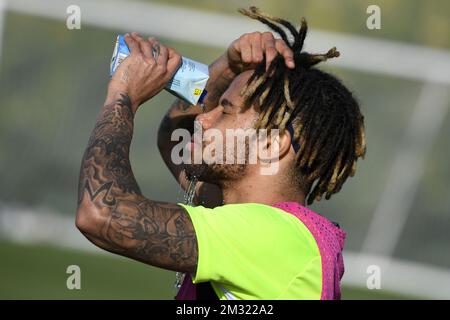 Theo Bongonda di Genk è stato raffigurato durante il campo di allenamento invernale della squadra di calcio belga di prima divisione KRC Genk a Benidorm, Spagna, lunedì 06 gennaio 2020. FOTO DI BELGA YORICK JANSENS Foto Stock