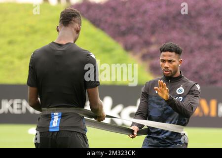 Emmanuel Bonaventure Dennis del Club ha ritratto durante il campo di allenamento invernale della squadra di calcio belga di prima divisione Club Brugge KV a Doha, Qatar, giovedì 09 gennaio 2020. FOTO DI BELGA BRUNO FAHY Foto Stock