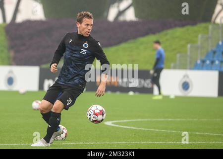 Ruud Vormer del Club è stato raffigurato in azione durante il campo di allenamento invernale della squadra di calcio belga di prima divisione Club Brugge KV a Doha, Qatar, venerdì 10 gennaio 2020. FOTO DI BELGA BRUNO FAHY Foto Stock