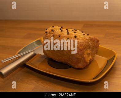 Il prosciutto di Natale è una tradizione nei paesi nordici Foto Stock