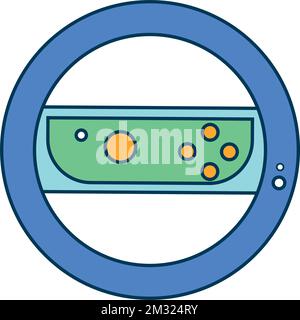 Icona giocattolo volante colorata isolata Vector Illustrazione Vettoriale