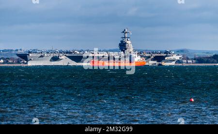 USS Gerald R Ford. Portaerei degli Stati Uniti Foto Stock