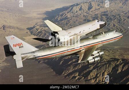 Aeroplani - Space Shuttle Enterprise (denominazione NASA OV-101) è stato creato il primo Space Shuttle disponibile dall'agenzia spaziale Foto Stock