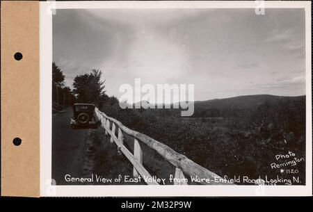 General view of east valley from Ware-Enfield Road, looking north, Quabbin Reservoir, Mass., Sep. 11, 1929 , waterworks, reservoirs water distribution structures, real estate, roads, general views Stock Photo