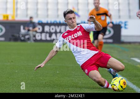 Aleksandr Golovin di Monaco è stato raffigurato in azione durante una simpatica partita di calcio tra la squadra belga Cercle Brugge KSV e il club francese COME Monaco, venerdì 17 luglio 2020 a Brugge, in preparazione della prossima stagione 2020-2021. BELGA FOTO KURT DESPLENTER Foto Stock