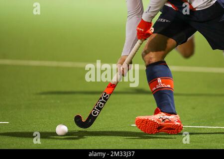 Immagine scattata durante una partita di hockey tra il Royal Beerschot THC e l'Old Club Liege, venerdì 02 ottobre 2020 ad Anversa, il quinto giorno del campionato belga di hockey di prima divisione. FOTO DI BELGA DAVID PINTENS Foto Stock