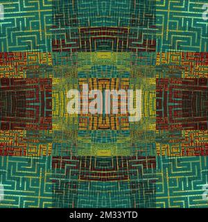 Earth Tones Abstract Art Foto Stock