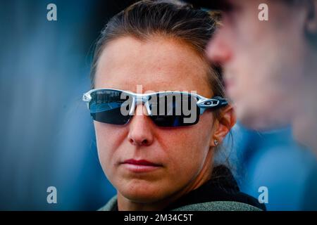 Kirsten Flipkens (WTA 87) nella foto durante la partita di Bonaventure contro Daniele Collins (WTA 13) durante la Summer Series Match, domenica 31 gennaio 2021 a Melbourne Park, Melbourne, Australia. FOTO DI BELGA PATRICK HAMILTON Foto Stock