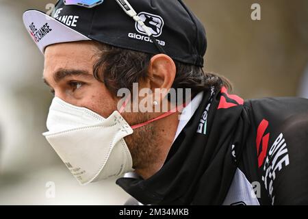 Australiano Michael Matthews Team BikeExchange al via della quinta tappa della 79th edizione della gara ciclistica Parigi-Nizza, 203km da Vienne a Bollene, Francia, giovedì 11 marzo 2021. FOTO DI BELGA DAVID STOCKMAN Foto Stock