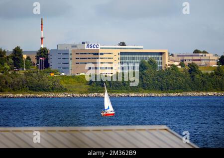 Il Campus di Ivany, ex Campus Waterfront, del sistema del Nova Scotia Community College (NSCC) a Dartmouth, Nuova Scozia, Canada. Foto Stock