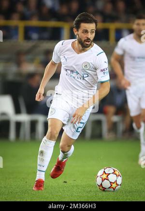 Fernandinho di Manchester City ha mostrato in azione nel corso di una partita tra la squadra di calcio belga Club Brugge e il club inglese Manchester City, martedì 19 ottobre 2021, a Brugge, in Belgio, il terzo (su sei) del Gruppo A della fase di gruppo della UEFA Champions League. BELGA PHOTO VIRGINIE LEFOUR Foto Stock