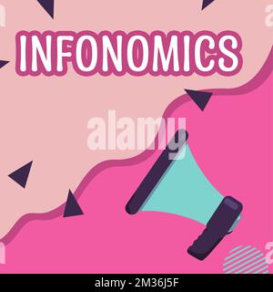 Segnale che visualizza le informazioni ioniche. Immagine visiva dell'idea aziendale utilizzata per rappresentare informazioni o dati Foto Stock