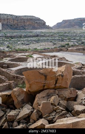 Fotografia dal Chaco Cultural National Historical Park; Nageezi, New Mexico, USA. Foto Stock