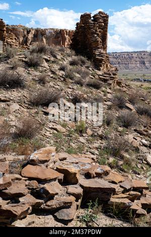 Fotografia dal Chaco Cultural National Historical Park; Nageezi, New Mexico, USA. Foto Stock