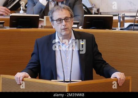 IL SIGNOR Olivier Maroy è stato raffigurato nel corso di una sessione plenaria del Parlamento vallone a Namur, mercoledì 04 maggio 2022. FOTO DI BELGA BRUNO FAHY Foto Stock