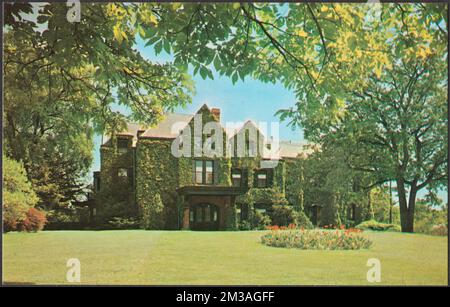 Casa di Mary Baker Eddy, Chestnut Hill, Massachusetts , Houses, Eddy, Mary Baker, 1821-1910, Tichnor Brothers Collection, cartoline degli Stati Uniti Foto Stock