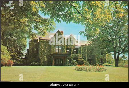 Casa di Mary Baker Eddy, Chestnut Hill, Massachusetts , Houses, Eddy, Mary Baker, 1821-1910, Tichnor Brothers Collection, cartoline degli Stati Uniti Foto Stock