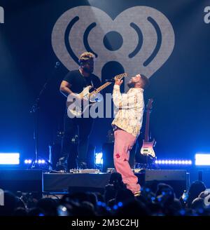 Washington Dc, USA. 13th Dec, 2021. WASHINGTON, DC - DECEMBER 13: Khalid performs during Hot 99.5's iHeartRadio Jingle Ball 2022 on December 13, 2022 in Washington, DC. Photo: Lisa Walker/imageSPACE Credit: Imagespace/Alamy Live News Stock Photo