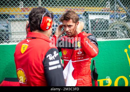 Il pilota monegasco della Scuderia Ferrari Charles Leclerc ha mostrato in vista del Gran Premio del Belgio F1, a Spa-Francorchamps, domenica 28 agosto 2022. Il Gran Premio di Formula uno di Spa-Francorchamps si svolge questo fine settimana, dal 26th al 28th agosto. FOTO DI BELGA JONAS ROOSENS Foto Stock
