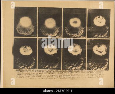 Indian Springs, Nevada, esplosioni nucleari, test di armi nucleari, difesa civile. Documenti dell'Ufficio di Difesa civile e mobilitazione della Difesa Foto Stock