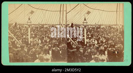 Interno del tabernacolo, audience, accampamenti, tende Foto Stock