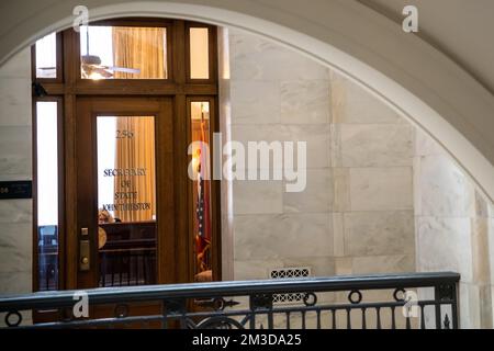 Little Rock, AR, USA - 9 settembre 2022: Il Segretario di Stato Foto Stock