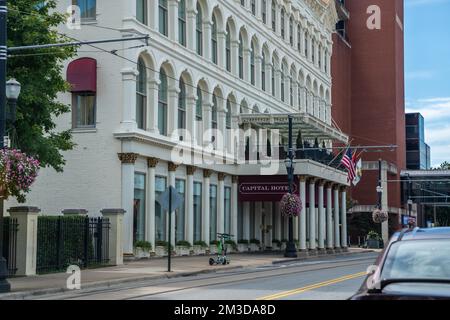 Little Rock, AR, USA - 9 settembre 2022: The Capital Hotel Foto Stock