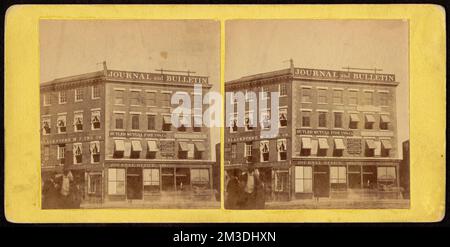 Edificio del Journal and Bulletin contenente gli uffici di state Bank, Butler Mutual Fire Insurance Co., Western Union Telegraph, e di altre società, Office Buildings, Western Union Telegraph Company Foto Stock