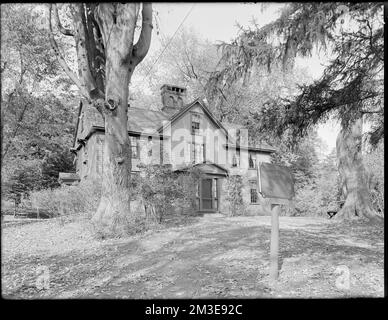 Louisa May Alcott's 'Orchard House,' Lexington Road, Concord, Mass. , Case, edifici storici, Alcott, Louisa May, 1832-1888. Collezione Leon Abdalian Foto Stock