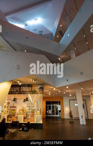 Interno, il Denver Art Museum (DAM), il Civic Center, Denver, Colorado, USA Foto Stock