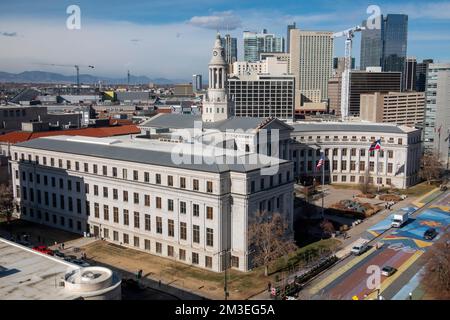 City and County Building, Denver, Colorado, USA Foto Stock