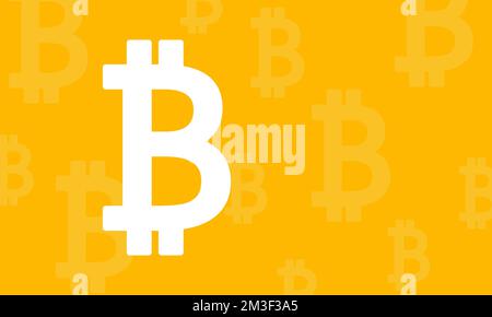 Sfondo della criptovaluta bitcoin.Seamless pattern di bitcoin.Mining o blockchain tecnologia per il concetto di criptovaluta.Vector Illustration EPS10 Illustrazione Vettoriale