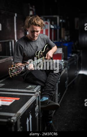 Ben Howard, fotografato all'Apollo O2 di Manchester. 3 dicembre 2014 Foto Stock