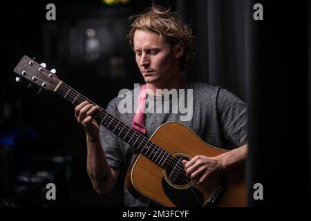 Ben Howard, fotografato all'Apollo O2 di Manchester. 3 dicembre 2014 Foto Stock