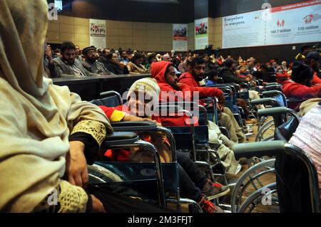 ISLAMABAD, PAKISTAN 'Giornata internazionale delle persone con disabilità' è stata osservata in tutto il mondo oggi, che mira a evidenziare i problemi affrontati b Foto Stock