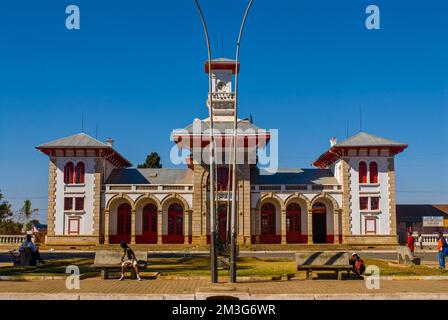 Hotel des thermes, Antsirabe, Madagascar, Oceano Indiano Foto Stock
