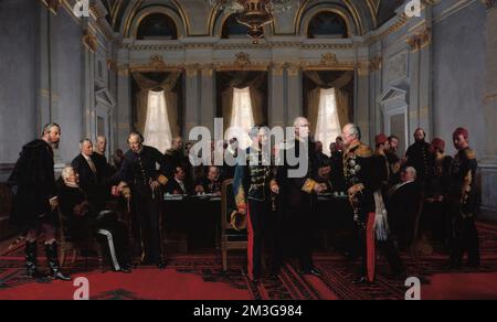 Congresso di Berlino, 13 luglio 1878 *olio su tela *360 x 615 cm *1881 Foto Stock