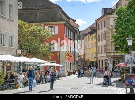 Via dello shopping, zona pedonale, Wessenbergstrasse, Costanza, Baden-Wuerttemberg, Germania Foto Stock