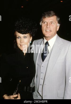 Barbara Eden e il marito Charles Fegert circa anni '80 credito: Ralph Dominguez/MediaPunch Foto Stock