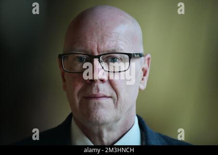 Edimburgo Scozia, Regno Unito 15 dicembre 2022. Kevin Stewart al Parlamento scozzese. credito sst/alamy notizie dal vivo Foto Stock