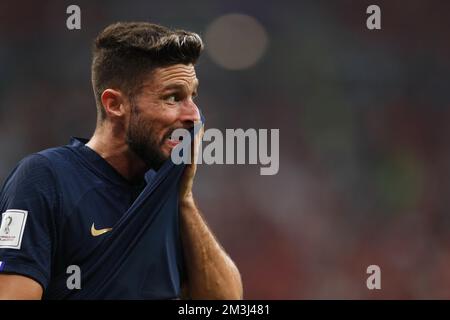 Al Khor, Qatar. 14th Dec, 2022. Olivier Giroud (fra) Calcio : Coppa del mondo FIFA Qatar 2022 Semifinale tra Francia 2-0 Marocco allo Stadio al Bayt di al Khor, Qatar . Credit: Mutsu Kawamori/AFLO/Alamy Live News Foto Stock