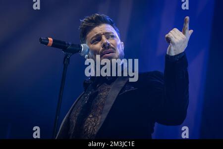 Bournemouth, Regno Unito. 15th Dec, 2022. Blue Performing al Bournemouth International Centre, Regno Unito. 15 dicembre 2022. Credit: Charlie Raven/Alamy Live News Foto Stock