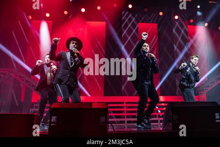 Bournemouth, Regno Unito. 15th Dec, 2022. Blue Performing al Bournemouth International Centre, Regno Unito. 15 dicembre 2022. Credit: Charlie Raven/Alamy Live News Foto Stock