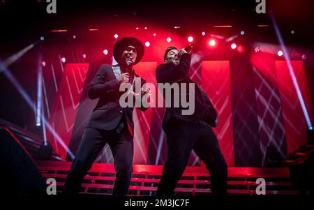 Bournemouth, Regno Unito. 15th Dec, 2022. Blue Performing al Bournemouth International Centre, Regno Unito. 15 dicembre 2022. Credit: Charlie Raven/Alamy Live News Foto Stock