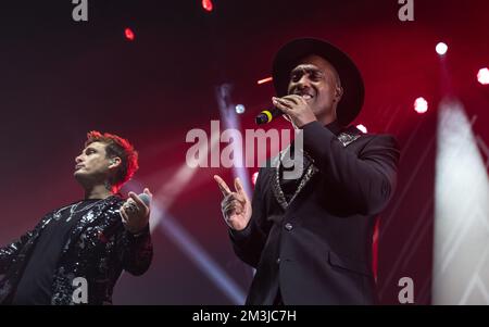 Bournemouth, Regno Unito. 15th Dec, 2022. Blue Performing al Bournemouth International Centre, Regno Unito. 15 dicembre 2022. Credit: Charlie Raven/Alamy Live News Foto Stock