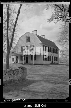 Andover Nord, esterno della casa, architettura, abitazioni. Samuel Chamberlain Fotografia negatives Collection Foto Stock