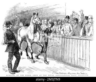 The Summer Horse Show, Islington 1892 Foto Stock