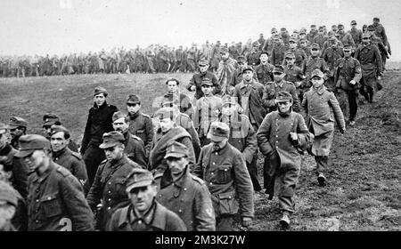 Truppe tedesche catturate, Germania; seconda guerra mondiale, 1945. Foto Stock