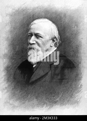 Robert Browning (1812 - 1889), poeta e drammaturgo inglese. Foto Stock