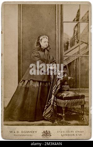 Fotografia della Regina Vittoria Data: Circa 1860 Foto Stock